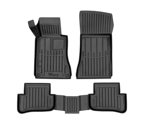 Гумові 3D килимки Mercedes W203 C 2001-2007 (Stingray)