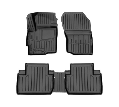 Гумові 3D килимки Mitsubishi Outlander 2012-2020 (Stingray)