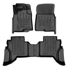 Гумові 3D килимки Mitsubishi Pajero Wagon IV (V80) 2006-2021 (Stingray)