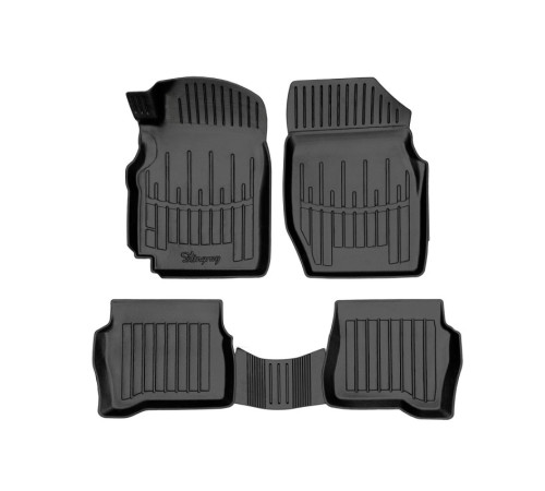 Резиновые 3D коврики Nissan Almera (N16) 2000-2006 (Stingray)