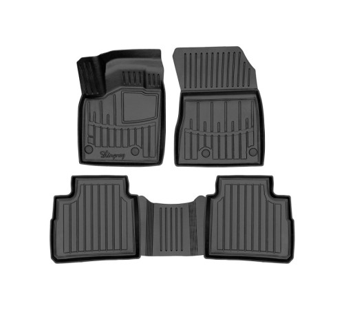Гумові 3D килимки Nissan Rogue (T33) 2021+ (Stingray)