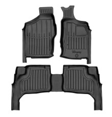 Гумові 3D килимки Nissan Navara (D22) 1998+ праве кермо (Stingray)