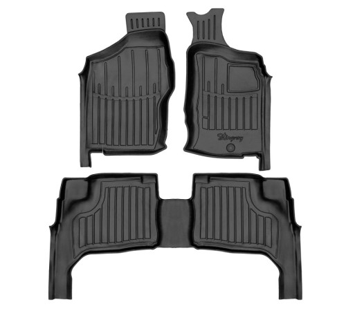 Гумові 3D килимки Nissan Navara (D22) 1998+ праве кермо (Stingray)