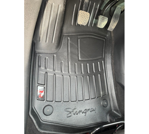 Гумові 3D килимки для Opel Zafira B 2005-2011 (Stingray)