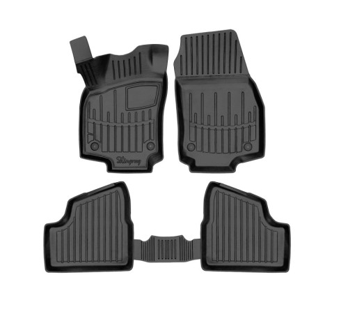 Гумові 3D килимки Opel Astra H hatchback/universal 2004-2010 (Stingray)