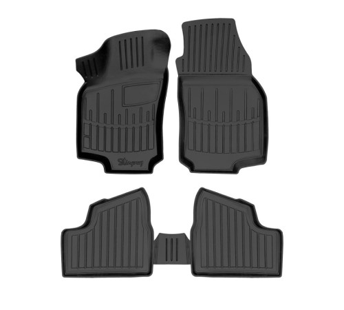 Гумові 3D килимки Opel Astra G 1998-2004 (Stingray)