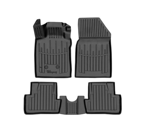 Гумові 3D килимки Renault Clio III 2005-2012 (Stingray)
