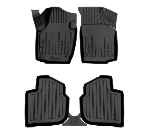 Гумові 3D килимки Skoda Rapid 2012-2023 (Stingray)