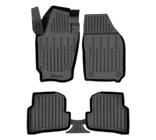 Резиновые 3D коврики Skoda Fabia III 2014-2021 (Stingray)