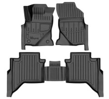 Гумові 3D килимки Toyota Hilux VIII 2015-2025 (Stingray)