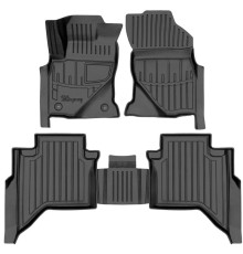 Гумові 3D килимки Toyota Hilux VIII 2015-2025 (Stingray)