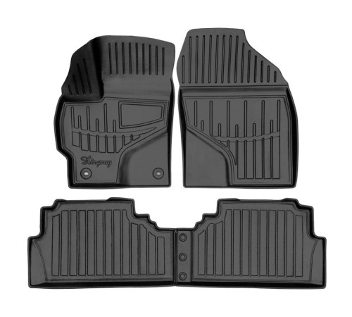 Резиновые 3D коврики Toyota Prius V 2011-2015 (Stingray)