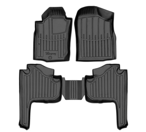 Гумові 3D килимки Toyota Hilux VII 2004-2015 Crew Cab (Stingray)