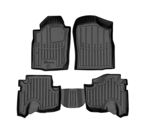 Резиновые 3D коврики Toyota Land Cruiser Prado (J90) 3 двери 1996-2002 (Stingray)