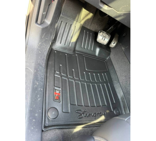Гумові 3D килимки Skoda Enyaq IV 2021+ (Stingray)