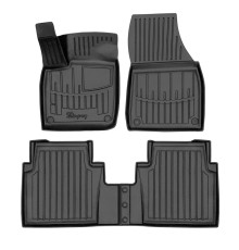 Гумові 3D килимки Audi Q5 e-tron 2021+ (5/6 місць) (Stingray)