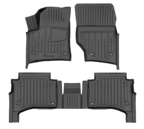 Гумові 3D килимки Volkswagen Touareg I 2002-2010 (Stingray)