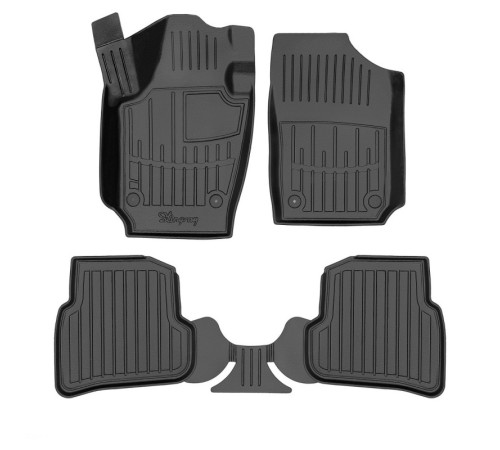 Гумові 3D килимки Volkswagen Polo V 2009-2017 (Stingray)