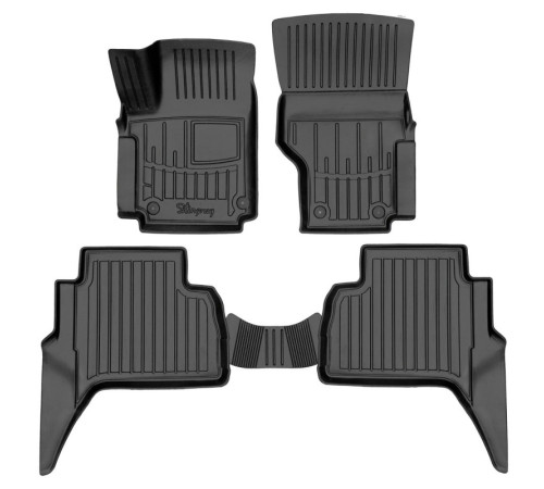 Гумові 3D килимки Volkswagen Amarok I 2010-2022 (Stingray)