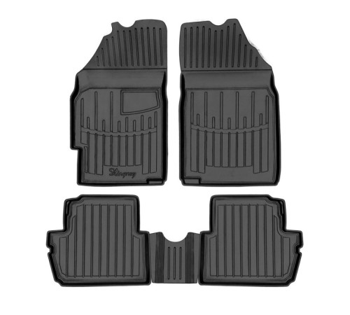 Гумові 3D килимки Daewoo Matiz (M300) 2009-2015 (Stingray)
