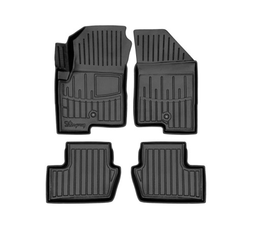 Гумові 3D килимки Jeep Compass I 2006-2016 (Stingray)