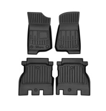 Гумові 3D килимки Jeep Wrangler JL (5 door). Килими 3Д Джип Вранглер 2018+ 5 дверей