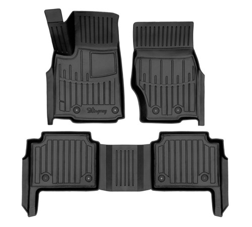Резиновые 3D коврики Jeep Grand Cherokee V WL 5 мест 2021+ (Stingray)
