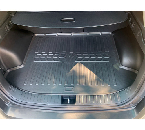 Гумовий килимок в багажник Hyundai Tucson (NX4) (hybrid) 2021+ без сабвуфера (Stingray)
