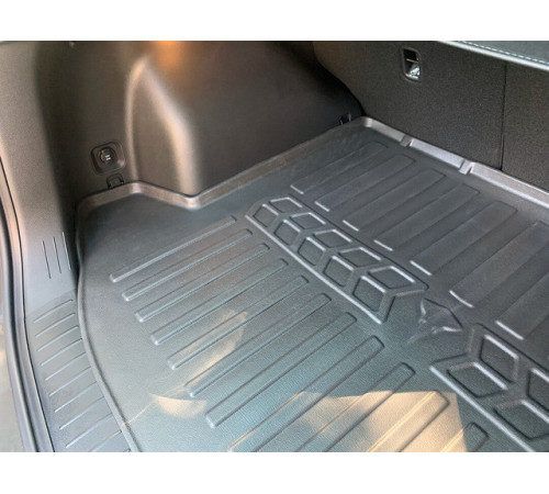 Гумовий килимок в багажник Hyundai Tucson (NX4) (hybrid) 2021+ без сабвуфера (Stingray)