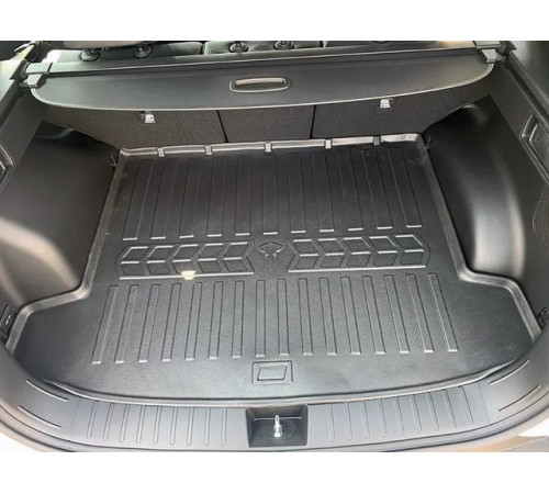 Резиновый коврик в багажник Hyundai Tucson (NX4) (hybrid) 2021+ с сабвуфером (Stingray)