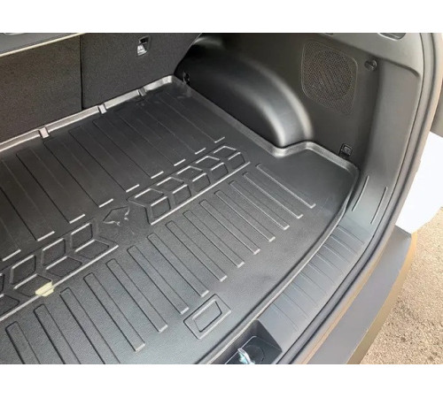 Резиновый коврик в багажник Hyundai Tucson (NX4) (hybrid) 2021+ с сабвуфером (Stingray)