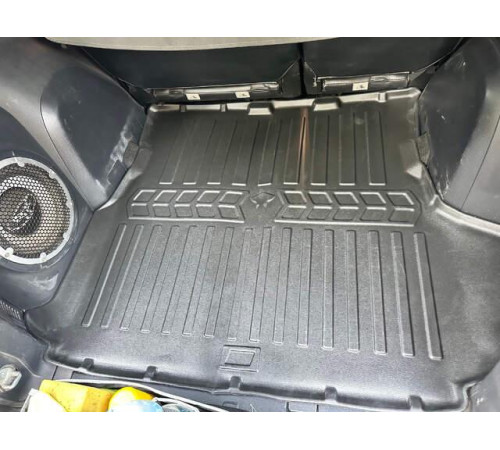 Резиновый коврик в багажник Citroen C-Crosser 2007-2013 с сабвуфером (Stingray)