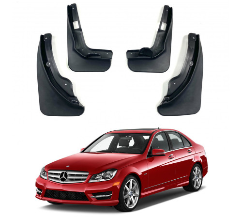 Автомобільні бризговики Mercedes C-class W204 2007-2010 (Surtep)