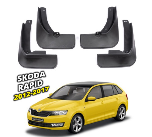 Автомобільні бризговики Skoda Rapid 2012-2017 Spaceback универсал (Surtep)