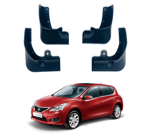 Автомобільні бризговики Nissan Tiida 15-19, хэтчбек (Surtep)