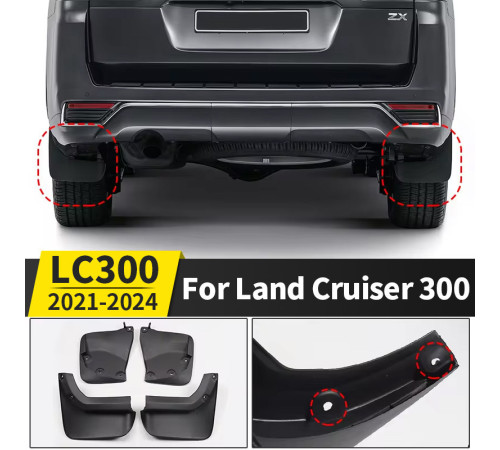 Автомобільні бризговики Toyota CRUISER LC300 2021+ (Surtep)