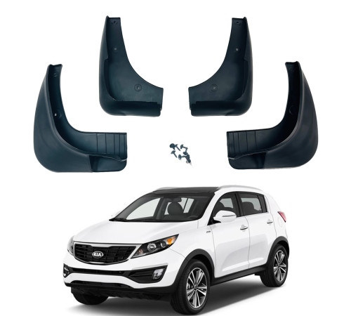 Автомобільні бризговики KIA SPORTAGE-R SPORT 2010-2017(автомобіль без підножки)