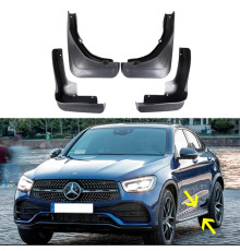 Автомобільні бризговики Mercedes GLC 2017+ (автомобіль з підніжкою)
